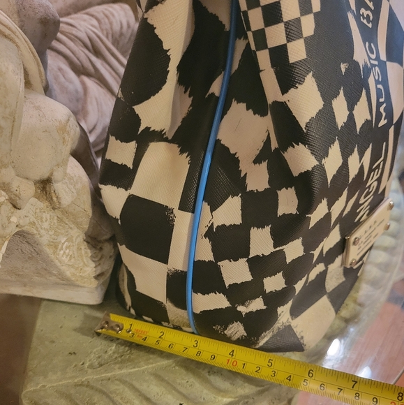 L.A.M.B Gwen Stefani Dartboard Tote Vintage Designer Celebrity Leather Canvas 25 - Picture 8 of 16